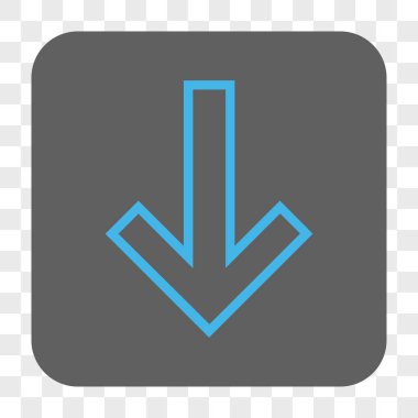 Yuvarlatılmış Kare düğme aşağı ok