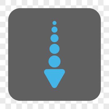 Yuvarlatılmış Kare düğme aşağı ok