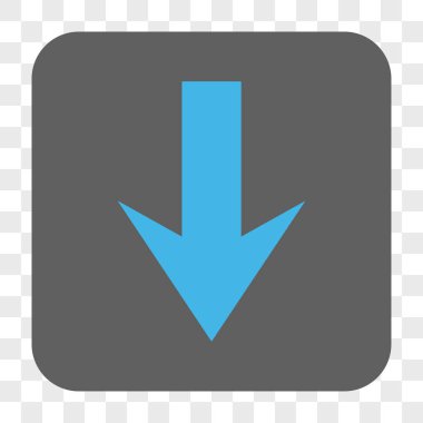 Yuvarlatılmış Kare düğme aşağı ok