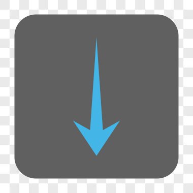 Yuvarlatılmış Kare düğme aşağı ok