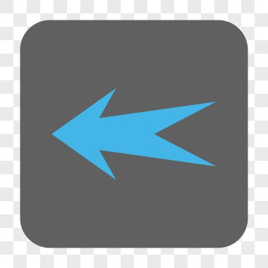 Ok sol yuvarlak kare düğme