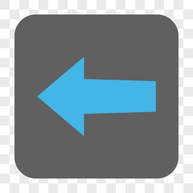 Ok sol yuvarlak kare düğme