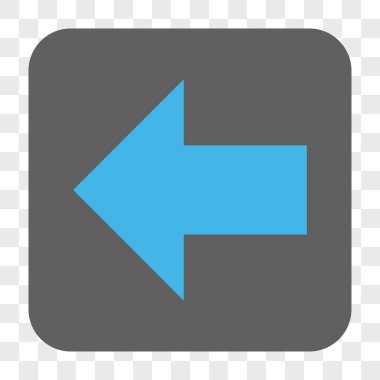 Ok sol yuvarlak kare düğme