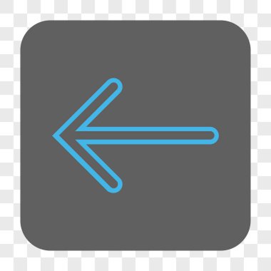 Ok sol yuvarlak kare düğme