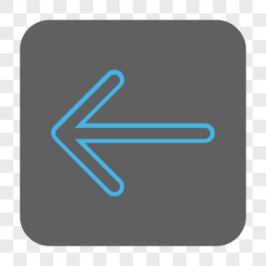 Ok sol yuvarlak kare düğme