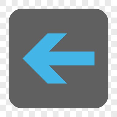 Ok sol yuvarlak kare düğme