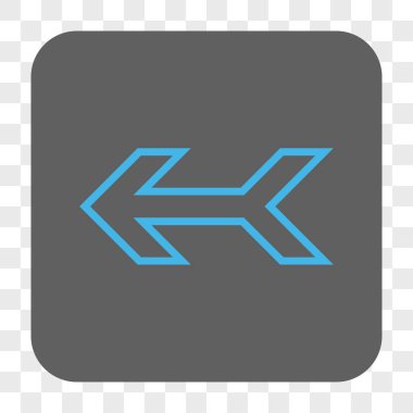 Ok sol yuvarlak kare düğme