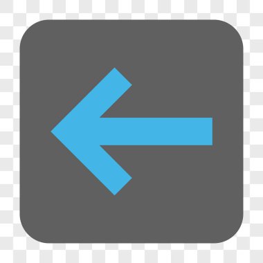 Ok sol yuvarlak kare düğme