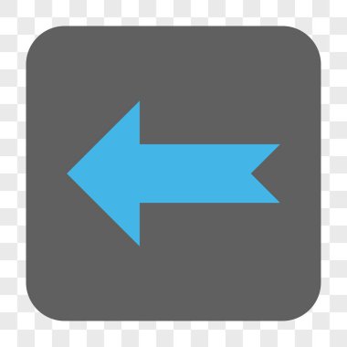 Ok sol yuvarlak kare düğme