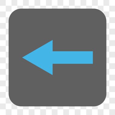 Ok sol yuvarlak kare düğme