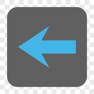 Ok sol yuvarlak kare düğme