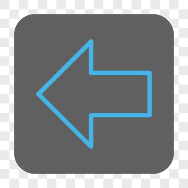 Ok sol yuvarlak kare düğme