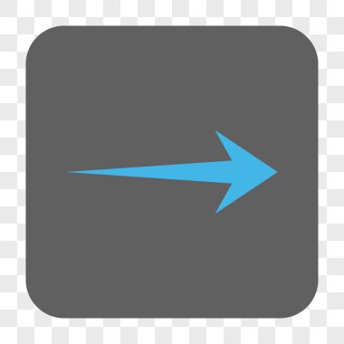 Ok sağ yuvarlak kare düğme