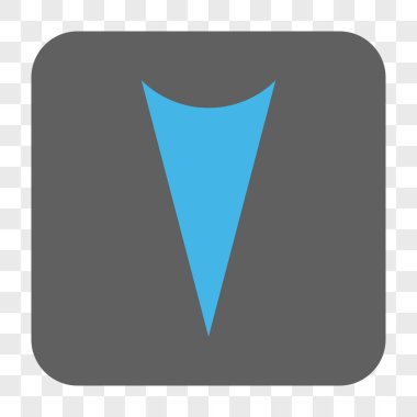 Ok ucu yuvarlatılmış kare düğmesini basılı