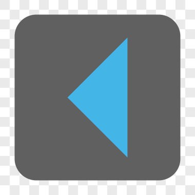 Ok ucu sol yuvarlak kare düğme