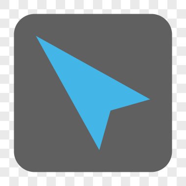 Kare düğme ok ucu sol yukarı yuvarlanır