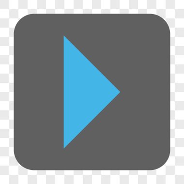 Ok ucu sağ yuvarlak kare düğme