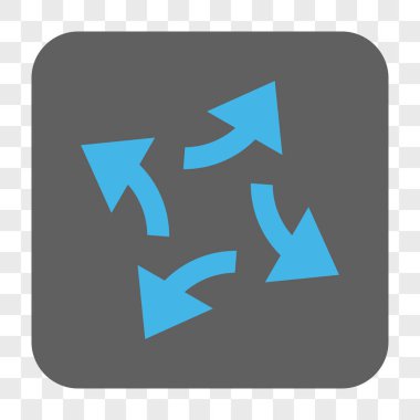 Santrifüj okları yuvarlak kare düğme