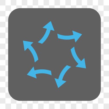 Santrifüj okları yuvarlak kare düğme