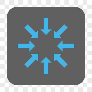 Daraltma okları yuvarlak kare düğme