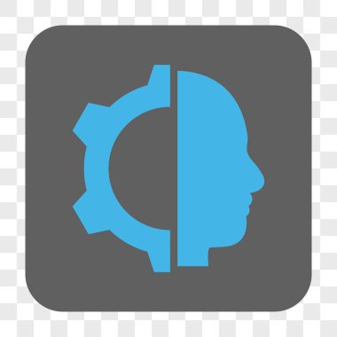 Cyborg dişli yuvarlak kare düğme