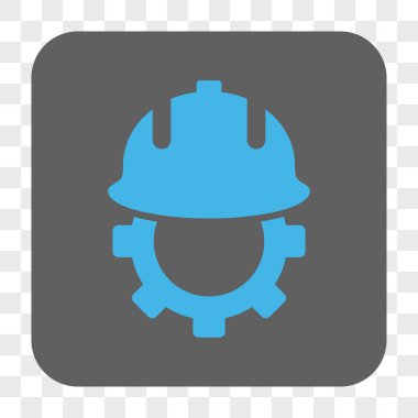 Geliştirme kask yuvarlak kare düğme