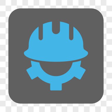 Geliştirme kask yuvarlak kare düğme