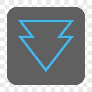 Yuvarlatılmış Kare düğme aşağı yön