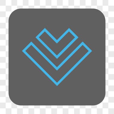 Yuvarlatılmış Kare düğme aşağı yön