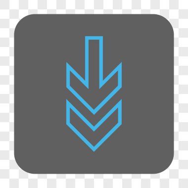 Yuvarlatılmış Kare düğme aşağı yön