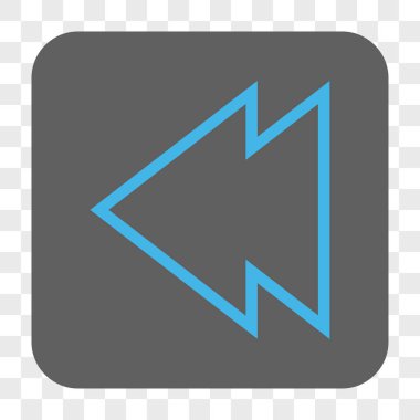 Yön sol yuvarlak kare düğme