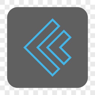 Yön sol yuvarlak kare düğme