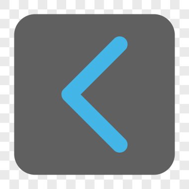 Yön sol yuvarlak kare düğme