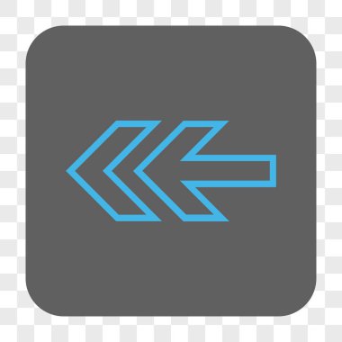 Yön sol yuvarlak kare düğme