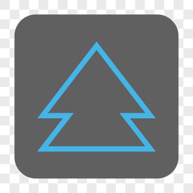 Yön yukarı yuvarlak kare düğme