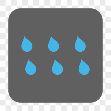 Damla kare düğme yuvarlak