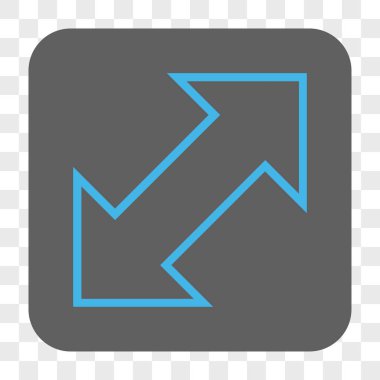 Exchange çapraz kare düğme yuvarlak