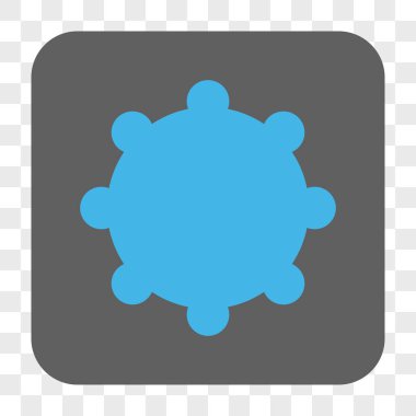 Dişli yuvarlak kare düğme