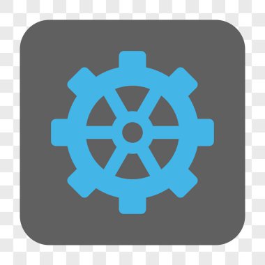 Dişli yuvarlak kare düğme