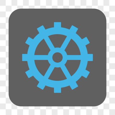 Dişli yuvarlak kare düğme