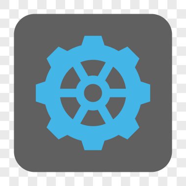 Dişli yuvarlak kare düğme