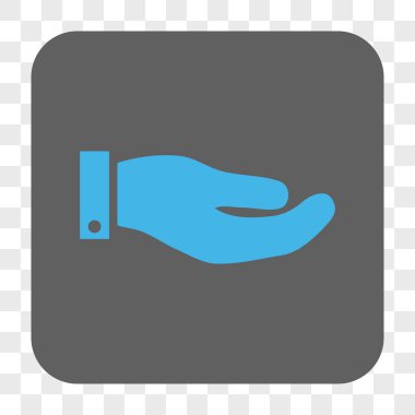 El yuvarlak kare düğme