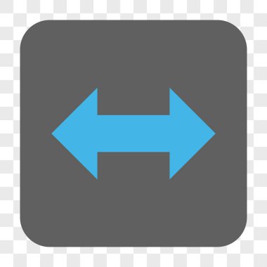 Yatay Exchange okları yuvarlak kare düğme