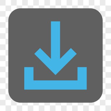 Gelen kutusu yuvarlak kare düğme