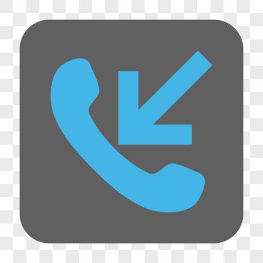 Gelen aramayı yuvarlak kare düğme