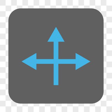 Kavşak yön yuvarlak kare düğme