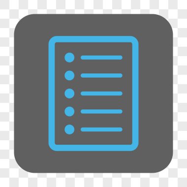 Liste sayfası yuvarlak kare düğme