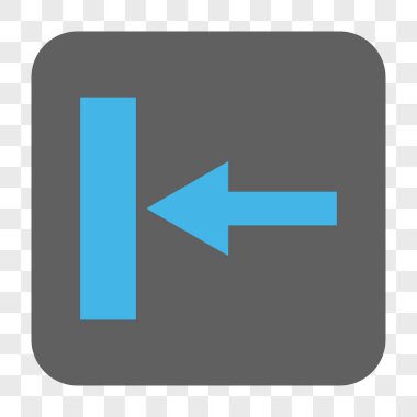 Hareket sol yuvarlak kare düğme