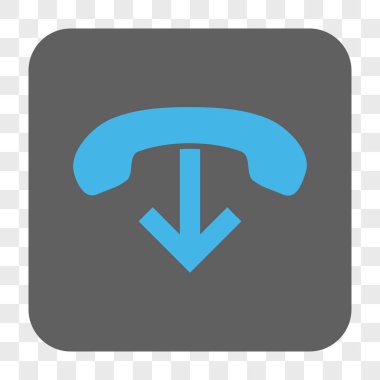 Yuvarlatılmış Kare düğme telefon asmak