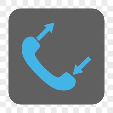 Konuşan yuvarlatılmış kare düğme telefon